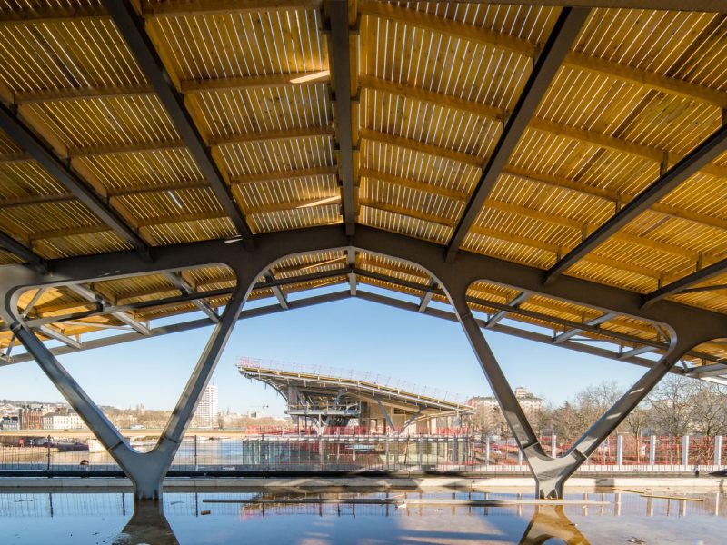 Photographie de chantier BTP : suivi de construction hangar 105 à Rouen